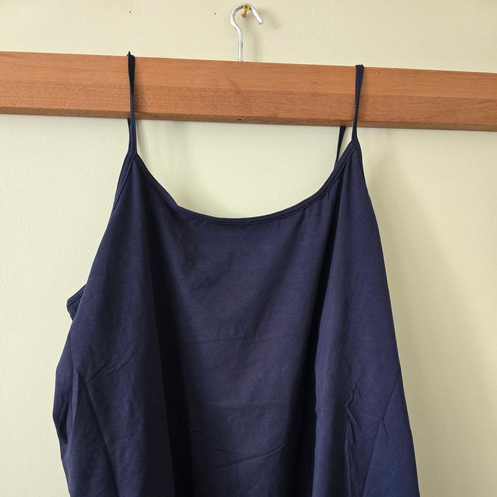 Navy blue Roaman's tank top in a 5X